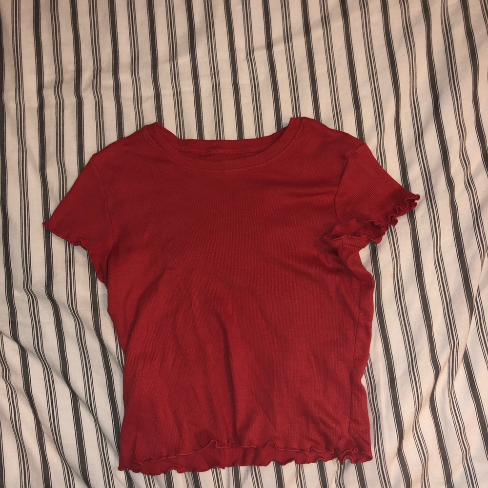 red brandy melville short sleeve